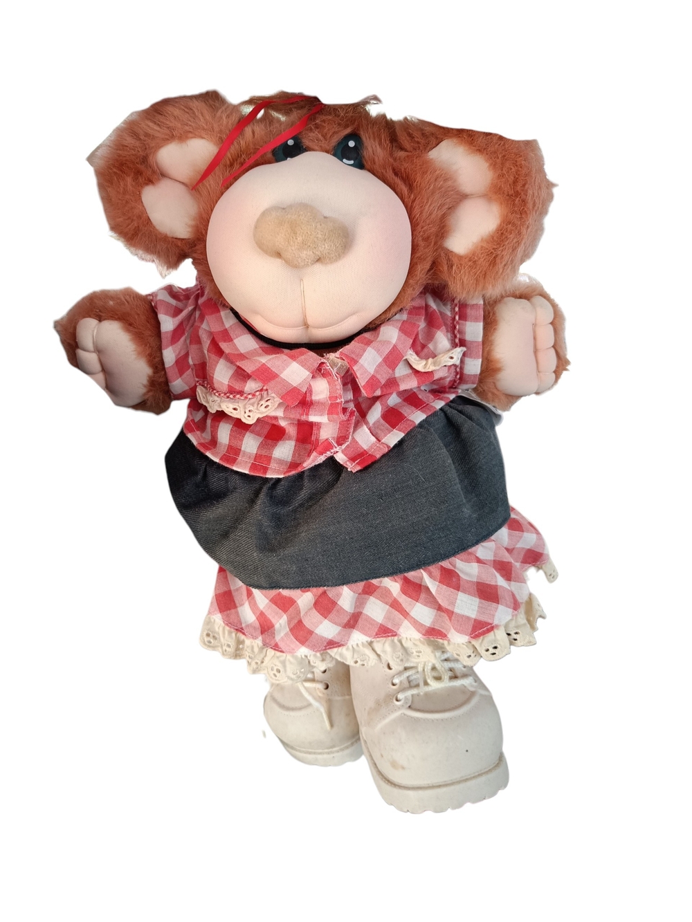 Vintage 1983 Furskins brown bear plushie
